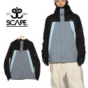 送料無料 スノーボードウェア SCAPE エスケープ ブルー系 UTOPIA JACKET メンズ レディース ユートピア ジャケット スノボ スノーボード スノーウェア 71123302 2023-2024冬新作 25%off