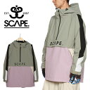 30%off 送料無料 スノーボードウェア SCAPE エスケープ カーキ パープル系 ANORAK メンズ レディース アノラック ジャケット スノボ スノーボード スノーウェア 71123303 2023-2024冬新作