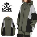 ラスト1着 Lサイズ 送料無料 スノーボードウェア SCAPE エスケープ オリーブ TRACK JACKET メンズ レディース トラック ジャケット スノボ スノーボード スノーウェア 71123304 2023-2024冬新作 25%off