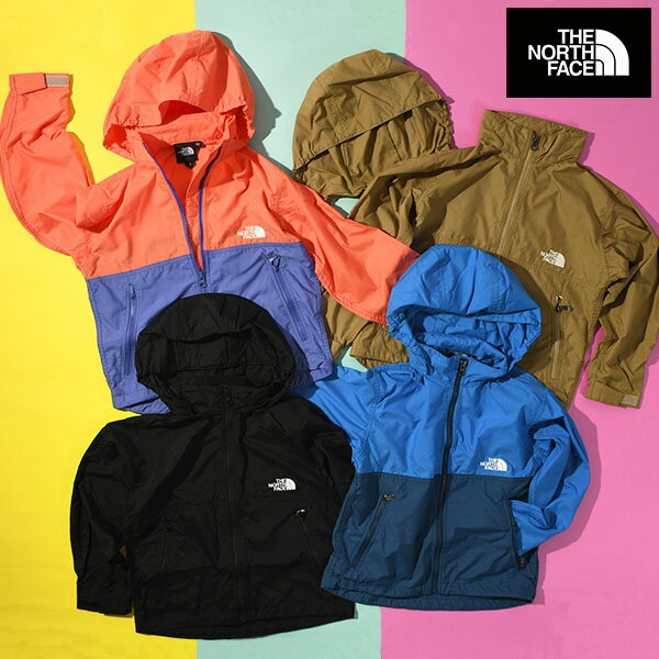 【動画あり】ネコポス発送!送料無料 ノースフェイス キッズ ナイロン ジャケット THE NORTH FACE COMPACT JACKET コンパクト ジャケ...