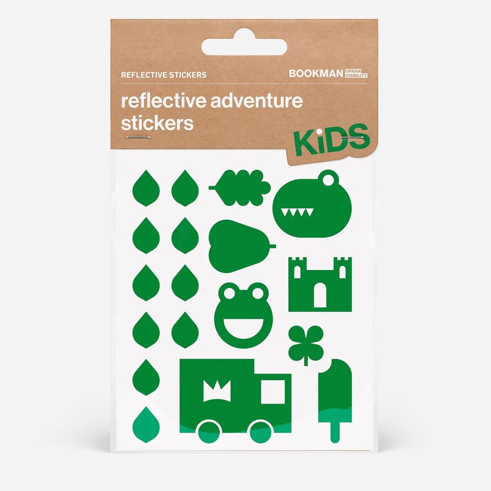 リフレクター BM-490 Reflective-stickers-adventure リフレクティブステッカー(アドベンチャー) Reflective Stickers Adventure - Green ※実際の色はもう少し濃いです リ...