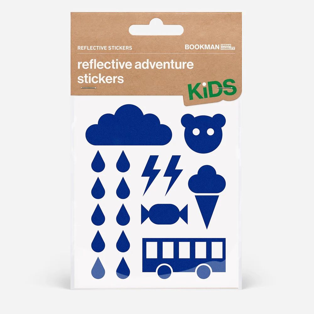 ブックマン リフレクティブステッカー アドベンチャー ブルー BM-491 BOOKMAN Reflective Stickers Adventure Blue 反射
