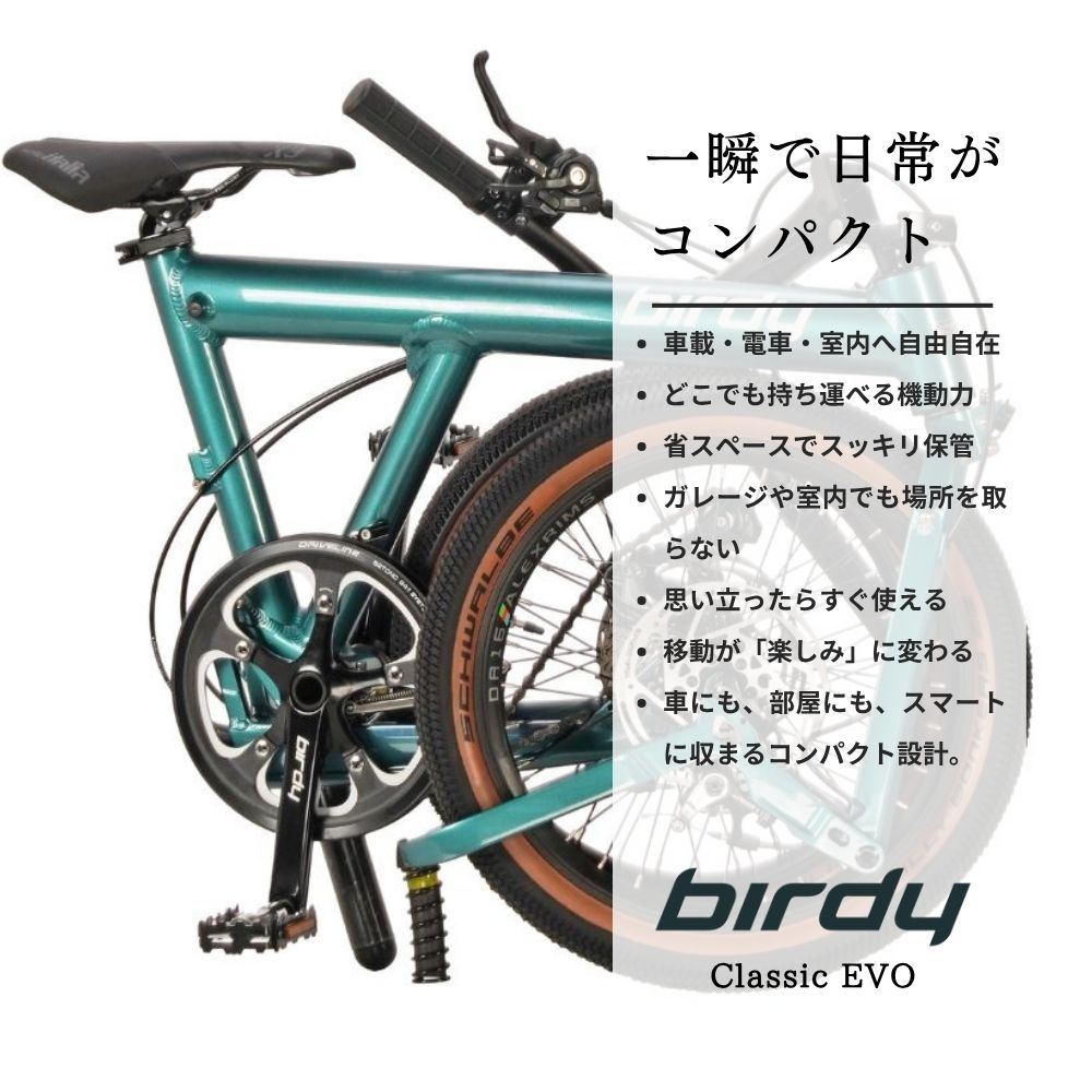��ž�� Birdy Classic EVO �С��ǥ��� ���饷�å� ���� �ޤꤿ���߼�ž�� �ǥ������֥졼�� 18����� ����٥� ���¼� ���������б� ���β�ǽ ���¼� �ߥ˥٥� �����ɥХ��� �������Х����б� ����ե���ȥ������� �̶� �̳�