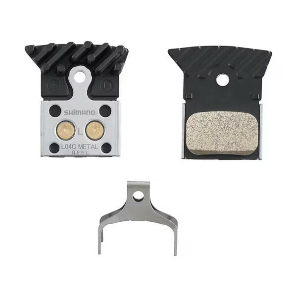 Rakuten - 自転車 コンポーネント ブレーキパーツ SHIMANO シマノ ディスクブレーキパッド L04C メタルパッド フィン付き ロード用 2ピストン対応 IBPL04CMFA エレファントサイクル ele1779
