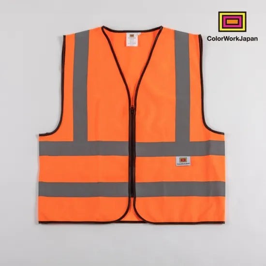 樂天商城 - 自転車 カラーワークジャパン colorworkjapan Hi-Vis リフレクターベスト2 蛍光イエロー / 蛍光オレンジ 反射ベスト 安全ベスト 作業服 自転車 通勤 ウォーキング 犬の散歩 エレファントサイクル ele1793