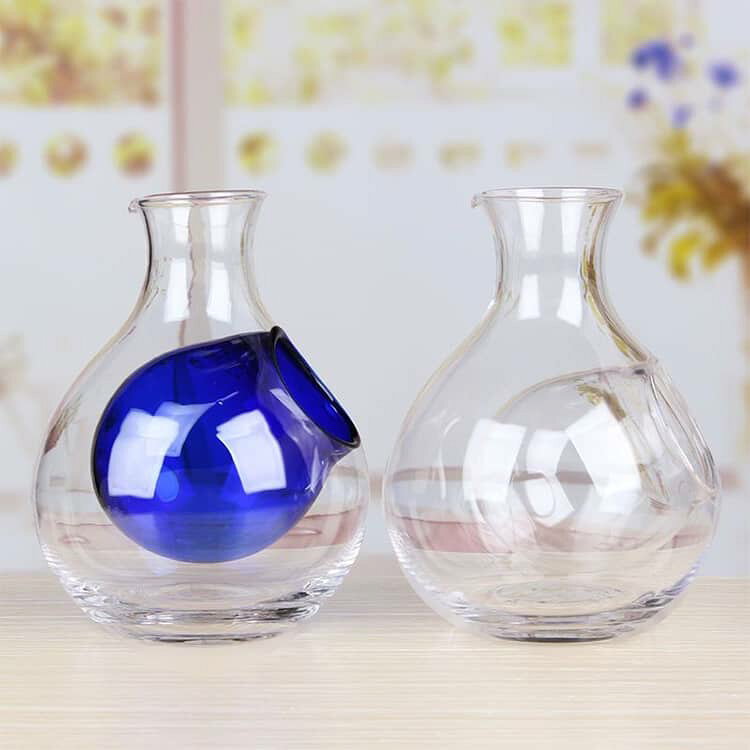 520ml 氷酒器 徳利 ガラス製 300ml 冷酒器 450ml 氷酒器 250ml 耐熱 分酒器 氷ポケ...