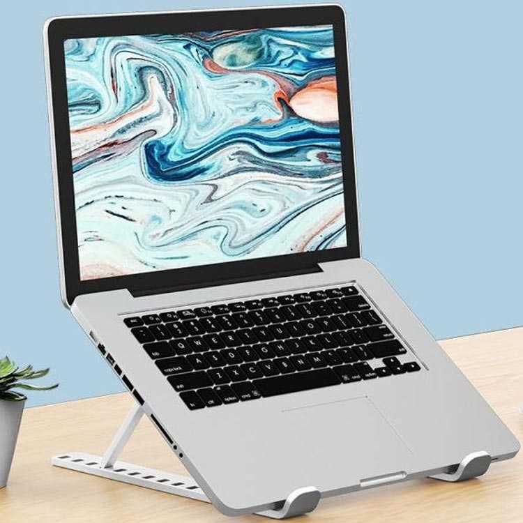 ノートパソコンスタンド ノートPCスタンド 台 折り畳み 卓上 角度調整可能 軽量 タブレット ノートパソコン スタンド パソコンスタンド アルミ 持ち運び 安定 冷却 放熱 コンパクト 10段階調節 姿勢改善 肩こり 首 手首 在宅 送料無料 elevenone-10005312 クラッチバッグ elevenone サンプル画像3