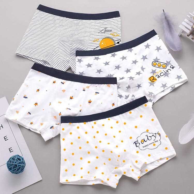 ショーツ パンツ 男の子 4枚セット 男児 キッズ 下着 ボクサーパンツ 立体 子ども ボーイズ ベビー 綿 柔らかい 幼稚園 短パン ジュニア 幼児 小学生 子供服 おしゃれ かわいい 送料無料 2