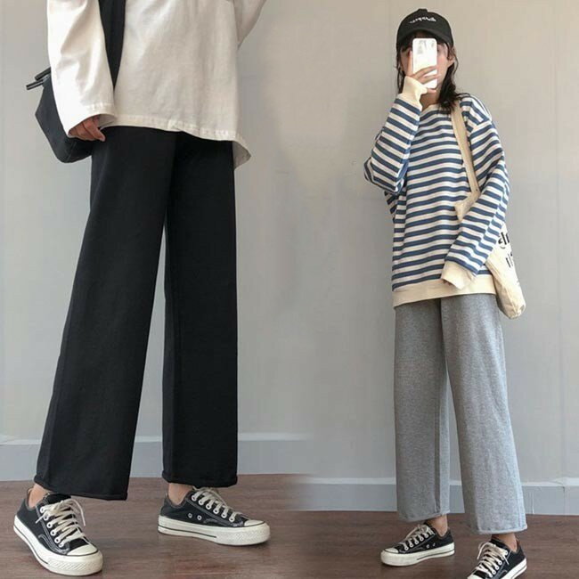 樂天商城 - ワイドパンツ レディース スウェットパンツ ゆったり ジャージ ロングパンツ ウエストゴム 女性 スポーツウェア 春秋 カジュアルパンツ お洒落