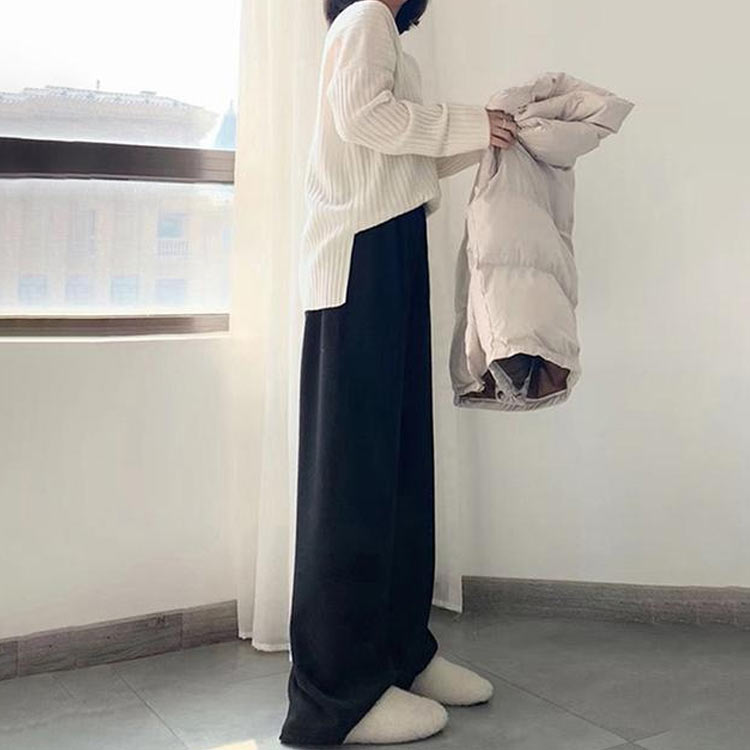 妊婦服 リブ 秋冬 大きいサイズ 裏起毛 もこもこ マタニティ ニットパンツ 暖かい 裏起毛パンツ 産前産後 パンツ ルームウェア あったか マタニティウェア 秋冬 マタニティパンツ 暖かい ボトムス ズボン 冬 楽ちん 防寒 2
