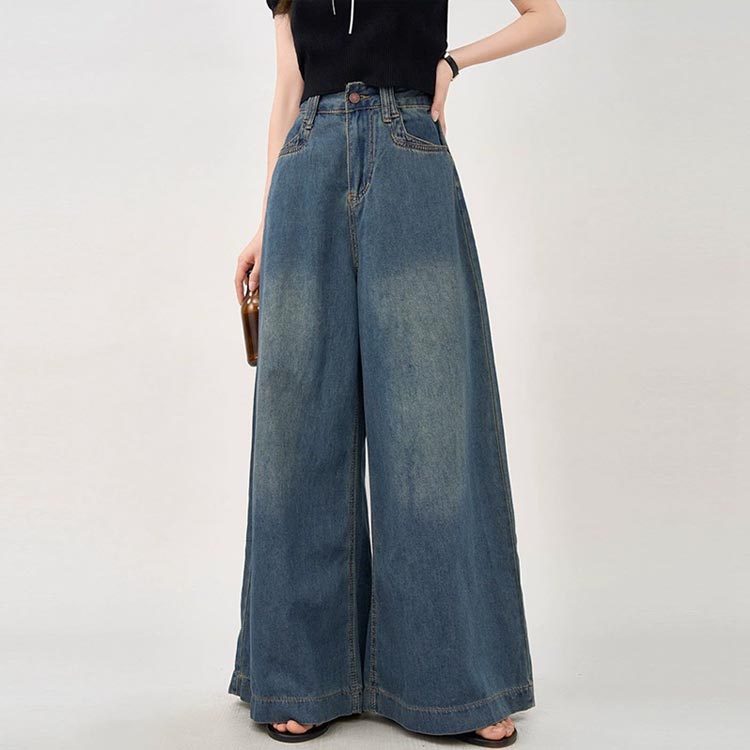 ボトムス 洗える ワイドパンツ レディース ワイドパンツ 春夏秋 デニム ロングパンツ ビッグシルエット ジーパン ゆったり ジーンズ 長ズボン 大きいサイズ 体型カバー 着痩せ 大人 おしゃれ