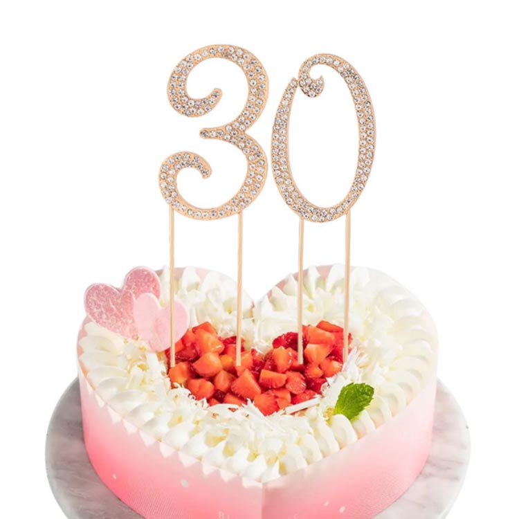 ケーキトッパー 0～9 セット 誕生日 バースデー 結婚式 ウェディング ブライダル ...