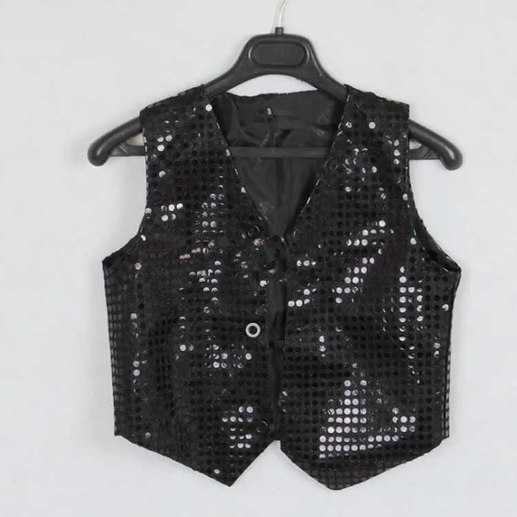 スパンコール キラキラ ダンス衣装 子ども服 ジャケット 衣装 ダンス衣装 ベスト スパンコール ヒップホップ 派手 7色・9サイズ 子供～大人までok ステージ衣装 キッズダンス 春 夏 秋 冬 カジュアル お洒落 ベスト 3