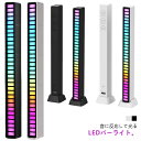 インジケーター LEDライト インジケータ ledサウンドライト LEDライトバー サウンドリアクティブライト 音に合わせて イルミネーション APPコントロール RGBオーディオスペクトル 音楽連動 音楽リズム 高感度 光る(2)