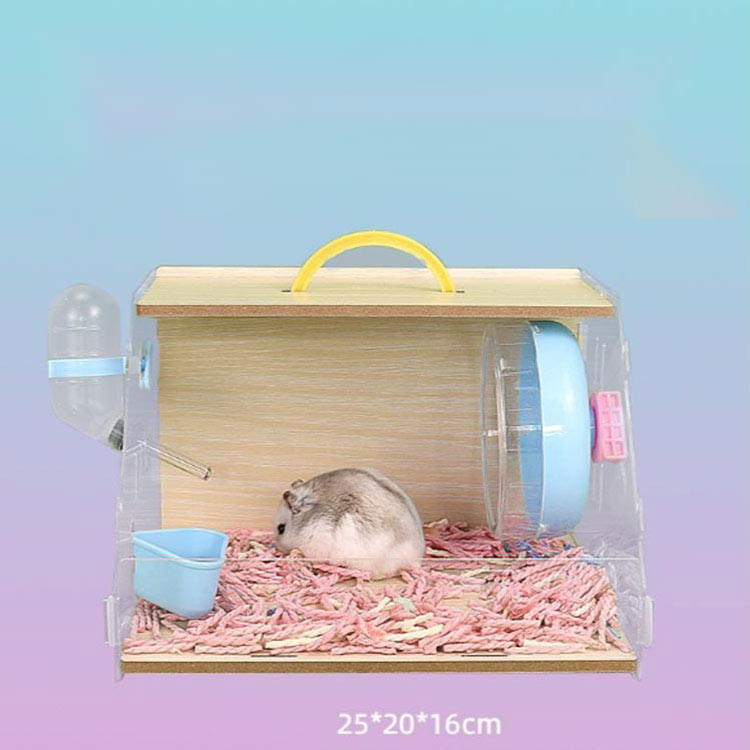 飼育ケース ゲージ ゴールデンハムスター ハムスター クリア ハウス ハムスターケ...