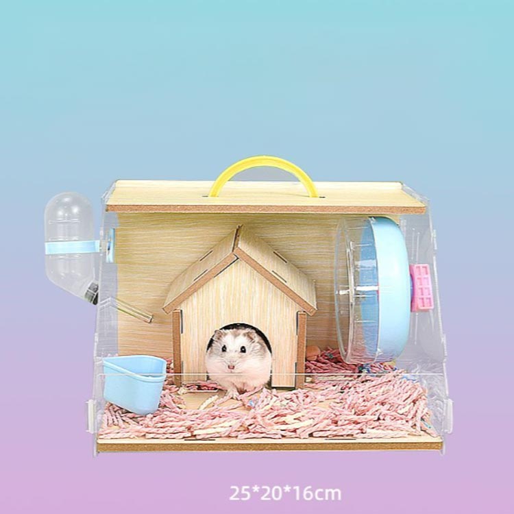 飼育ケース ゲージ ゴールデンハムスター ハムスター クリア ハウス ハムスターケ...