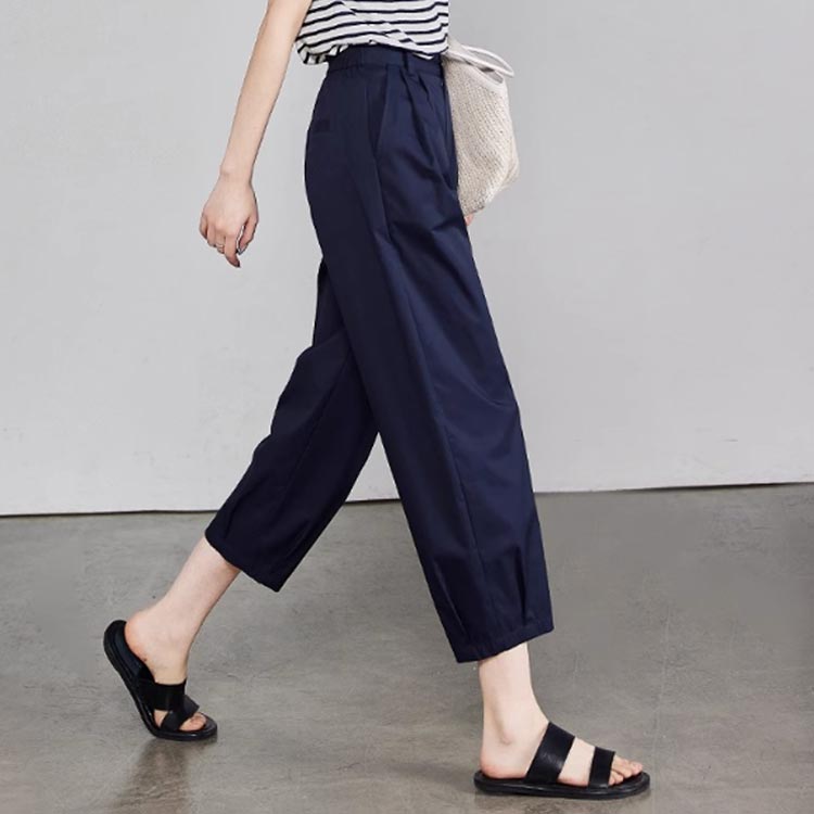 八分丈 9分丈 サルエルパンツ ワイドパンツ レディース ガウチョパンツ 綿 パンツ 夏 ボトムス 春 ゆったり 後ろウエストゴム スラックス パンツ 無地 大人 体型カバー 通勤 着痩せ