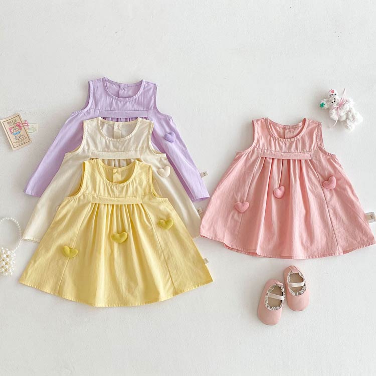キッズ ノースリーブワンピース 子供 キッズ ワンピース 女の子 ワンピース サマー...