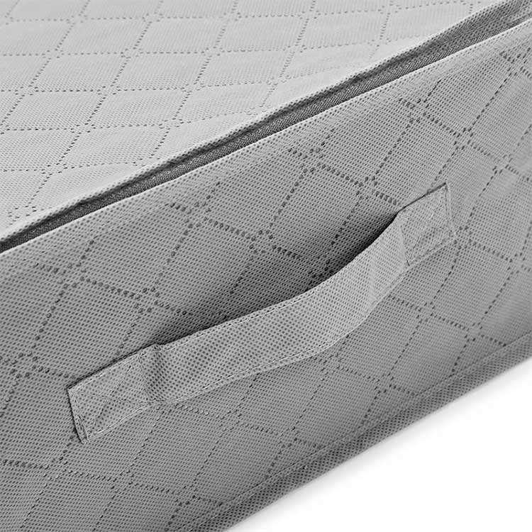 収納ケース 衣類収納 ベッド下 収納ボックス 押入れ収納 クローゼット 浅型 収納ケース ソファ下 不織布 収納袋 透明窓付き すき間収納 おもちゃ CD 毛布 防湿 防カビ [2]