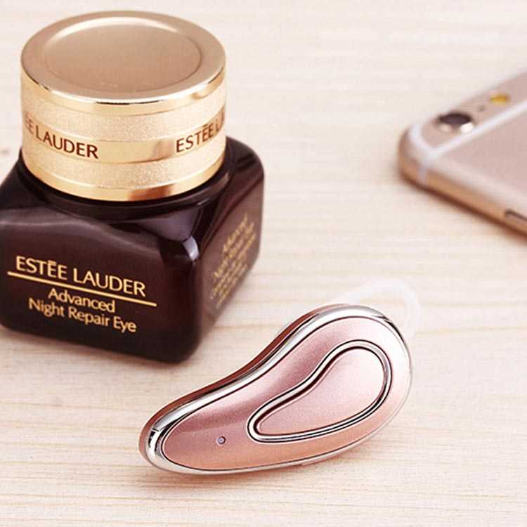 送料無料 メタリック調 Bluetooth イヤホン iPhone ヘッドセット マイク 通話 小型 ワイヤレス 無線 カワイイ 高級感 両耳 対応 コンパクト ブラック ホワイト ゴールド