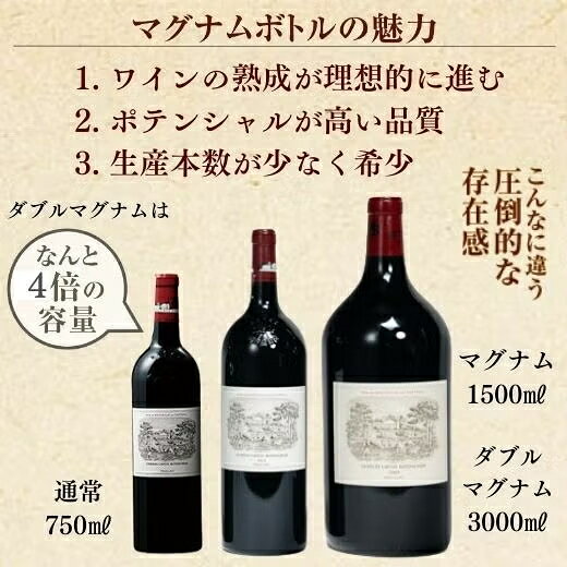シャトー ラフィット ロートシルト2009 ダブル マグナムボトル ワイン wine wainn フランス ボルドー ギフト マグナム ダブルマグナム 3000ml 赤 赤ワイン lafite ロスチャイルド 【通常送料無料・クール便】【7797170】 elevin-10000110 高級ワイン専門 ELEVIN エレヴァン サンプル画像2