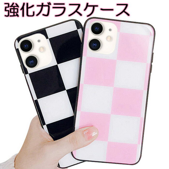 樂天商城 - 【10%割引券+P2倍】iPhone12 12Pro 12mini ミニ 12ProMax iPhone11 X XR ブロックチェック ガラスコーティング 傷がつきにくい 格子柄 11Pro XS iPhone11ProMax XSMax お洒落 アイフォンケース スタイリッシュ スマホカバー