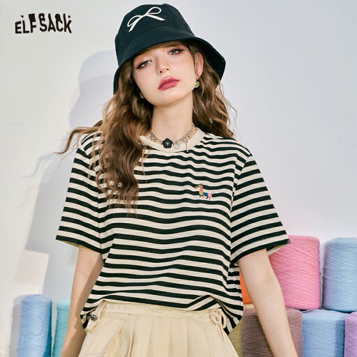 送料無料 ELFSACK レディース Tシャツ エルフサック ギャル Y2K ブランド トップス ストライプ 半袖 丸首 着回し抜群 春 夏 きれいめ おしゃれ 可愛い カジュアル 体型カバー 30代 40代 50代 uvカット韓国 ファッション 個性的 派手 送料無料 ELFSACK レディース Tシャツ エルフサック ギャル Y2K ブランド トップス ストライプ 半袖 丸首 着回し抜群 春 夏 きれいめ おしゃれ 可愛い カジュアル 体型カバー 30代 40代 50代 uvカット韓国 ファッション 個性的 派手