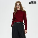 送料無料 ELFSACK インナーシャツ ニット ハイネック 長袖 スリム 無地 レディース エルフサック ギャル Y2K ブランド 秋 冬 きれいめ おしゃれ 可愛い カジュアル 体型カバー 30代 40代 50代 uvカット 韓国 ファッション 個性的 派手(4)