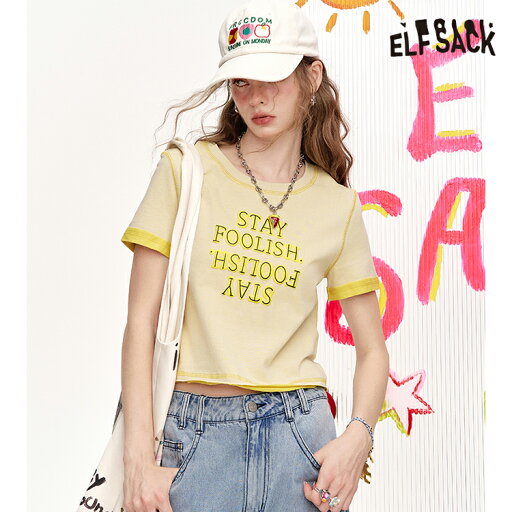 送料無料 ELFSACK Tシャツ トップス ロゴ 半袖 丸首 ゆったり レディース エルフサック ストリート Y2K ブランド 春 夏 おしゃれ 可愛い カジュアル 体型カバー 30代 40代 50代 韓国 ファッション 個性的 派手 送料無料 ELFSACK Tシャツ トップス ロゴ 半袖 丸首 ゆったり レディース エルフサック ストリート Y2K ブランド 春 夏 おしゃれ 可愛い カジュアル 体型カバー 30代 40代 50代 韓国 ファッション 個性的 派手
