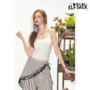 送料無料 ELFSACK キャミソール インナー 肌着 スリム レディース エルフサック ストリート Y2K ブランド 春 夏 おしゃれ 可愛い カジュアル 体型カバー 30代 40代 50代 韓国 ファッション 個性的 派手(4)