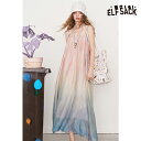 送料無料 ELFSACK ワンピース フレンチスタイル ホルターネック ロング レディース エルフサック ストリート Y2K ブランド 春 夏 おしゃれ 可愛い カジュアル 体型カバー 韓国 ファッション 個性的 派手