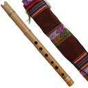 ペルー 民族楽器 QU-025-43 竹製 女性最適 穴小 ケーナ アンデス楽器 フォルクローレ楽器 演奏用 セミプロ用 綺麗