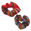 シュシュ 髪留め MA2-32 ペルー 民族織物 伝統織物 アンデス チチカカ湖 マンタ素材 3色3個セット フォルクローレ衣装