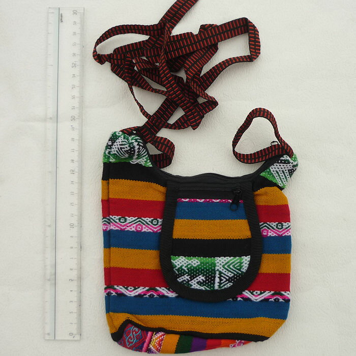 民族織物 伝統織物 AB-040-23 マンタ ショルダー バッグ アンデス クスコ ペルー インカ柄