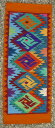 草木染め等　壁掛け　手織り 音族織物 ペルー テーブルクロス　アンデス手織りT-08
