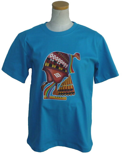 Rakuten - Tシャツ 綿100％ TC-230-05 ナスカ地上絵 アンデス インカ インディオ アルパカ ナスカ 鳥 綺麗 可愛い ペルー フォルクローレ アルパカ