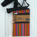 ペルー ミニショルダーバッグ AB-042-04 スマホケース 民族織物 マンタ 伝統織物 インカ アンデス クスコ 綺麗 アルパカ
