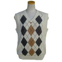 アルパカ100% ベスト ALV-017-1 男性 アーガイル柄 クラシック柄 伝統柄 ソフト 暖かい アンデス インカ フォルクローレ
