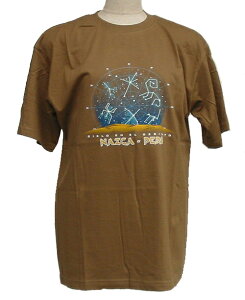 Tシャツ TC-101 綿100% ナスカ地上絵 アンデス インカ ナスカの地上絵 コンドル サル ハチドリ 綺麗 可愛い