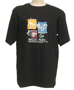 Tシャツ TC-111 綿100% ナスカ地上絵 アンデス インカ ナスカの地上絵 コンドル サル ハチドリ 綺麗 可愛い