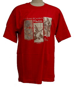 Tシャツ TC-121 綿100% ナスカ地上絵 アンデス インカ ナスカの地上絵 コンドル サル ハチドリ 綺麗 可愛い