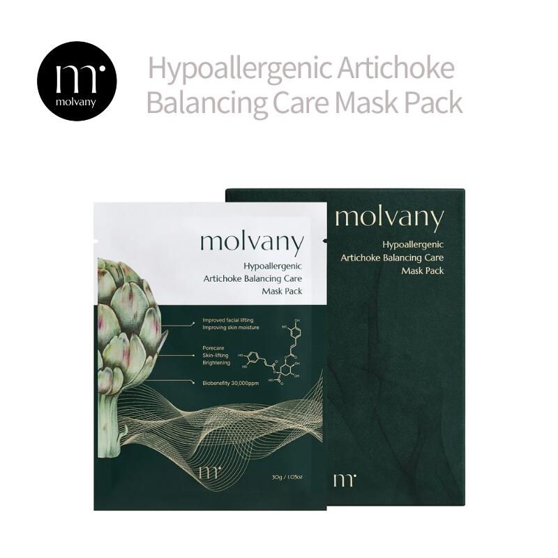 【マラソン！割引クーポン配信中】入荷未定 モルバニー ハイポアラジェニックアーチチョークバランシングケアマスクパック 30g×4枚 マスクパック 国内発送 葉エキス LHA 肌の角質ケア パンテノール 肌荒 保湿 肌弾力性 韓国コスメ アラントイン 皮脂