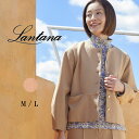 LANTANA ランタナ ランタン袖 マイルドジャージー ジャケットレディース トップス アウター ジャケット コート 羽織 長袖 ボリューム袖 ぽわん袖 ランタン袖 大人 カジュアル 60代 70代 M L サイズ 春 elife イーライフ