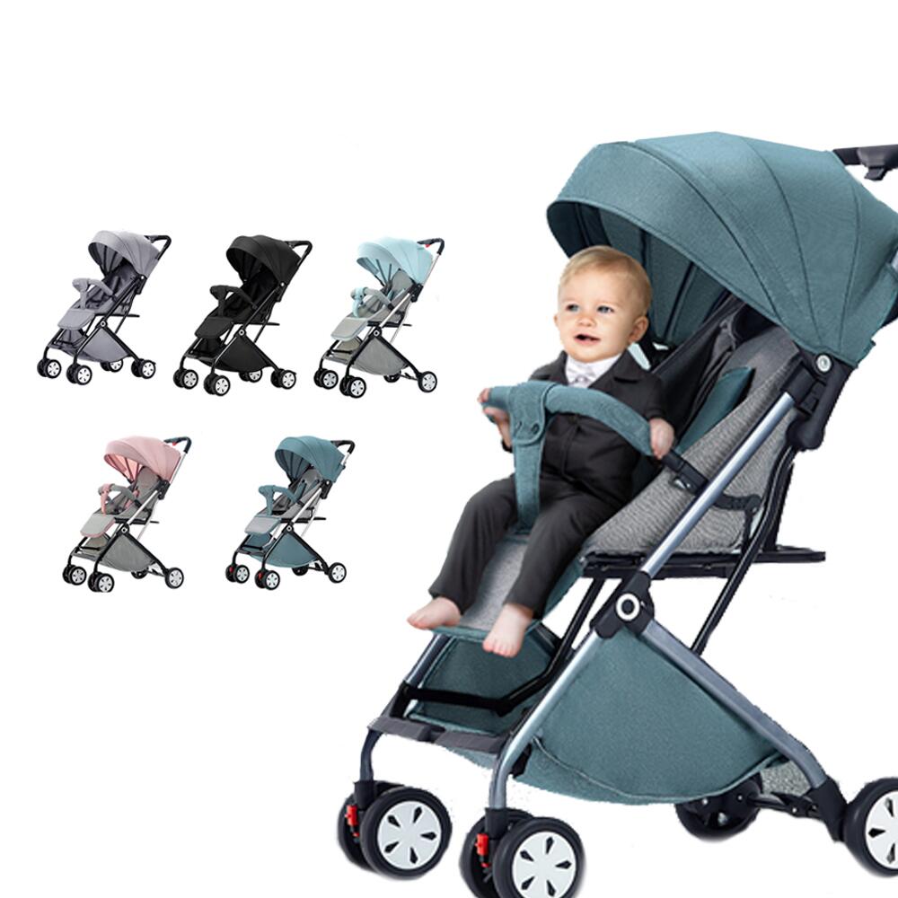 Strollers - ベビーカー 軽量 コンパクト 折り畳み リクライニング ワンタッチ開閉 超軽量 軽い おでかけ おしゃれ 赤ちゃん キッズ アルミバギー 新生活