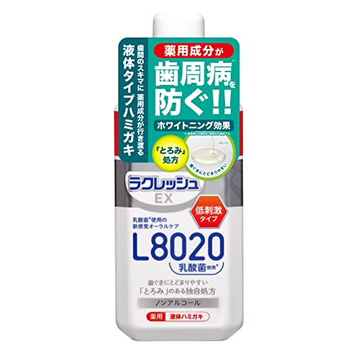 医薬部外品ジェクス ラクレッシュ EX薬用液体ハミガキ L8020乳酸菌 280mL ノンアルコール 殺菌剤不使用 とろみ処方 隙間にすみずみまで届く 薬用 歯周病予防 液体歯磨き 液体はみがき 洗口液