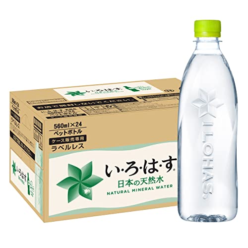 コカ・コーラ い・ろ・は・す天然水ラベルレス 560ml ×24本のサムネイル