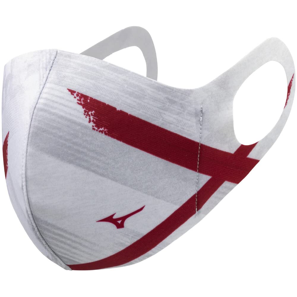 [ミズノ] マウスカバー スポーツ マスク シナジーデザイン ホワイト(ブレスサーモ素材) S