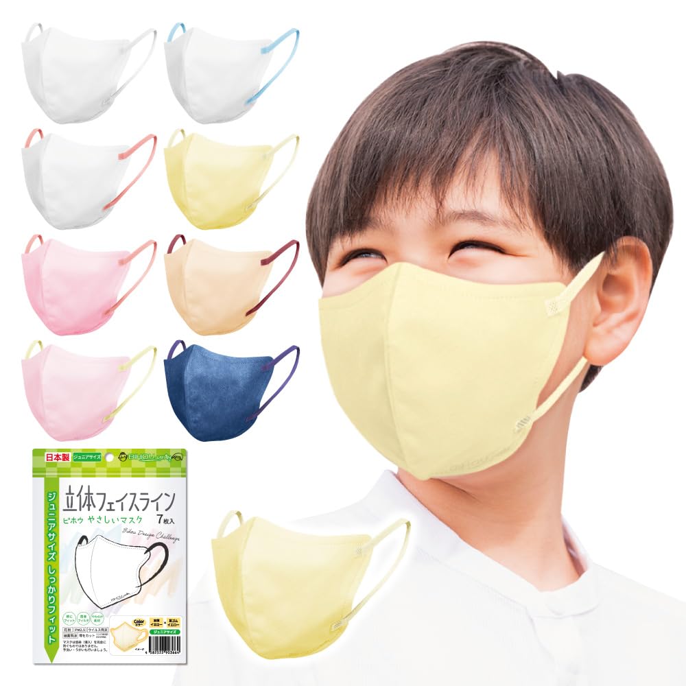 ビホウマスク 安心の日本製 自社製の国産高機能フィルタ使用! 幼児から小学校低学年のお子様に最適なジ..