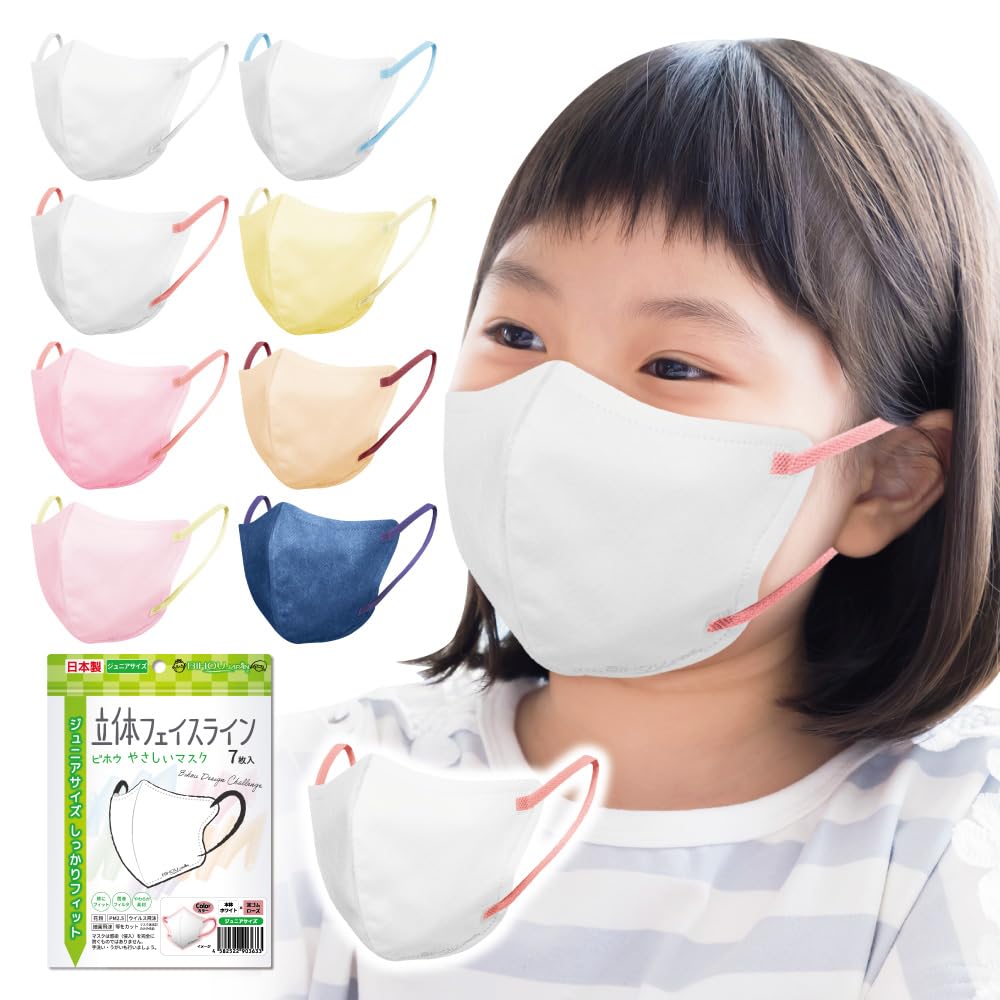 ビホウマスク 安心の日本製 自社製の国産高機能フィルタ使用! 幼児から小学校低学年のお子様に最適なジ..