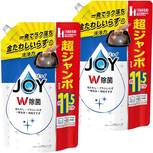 まとめ買い [大容量] ジョイ W除菌 食器用洗剤 詰め替え 超特大ジャンボ 1,490mL × 2個